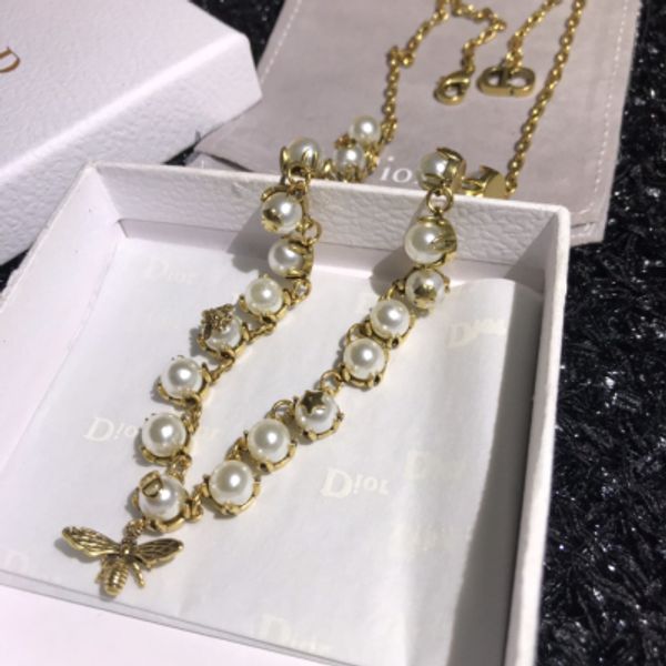 

luxury designer jewelry women necklaces 26 letters pendant necklaces high-end gold chain elegant necklace with alphabet gg04, Silver