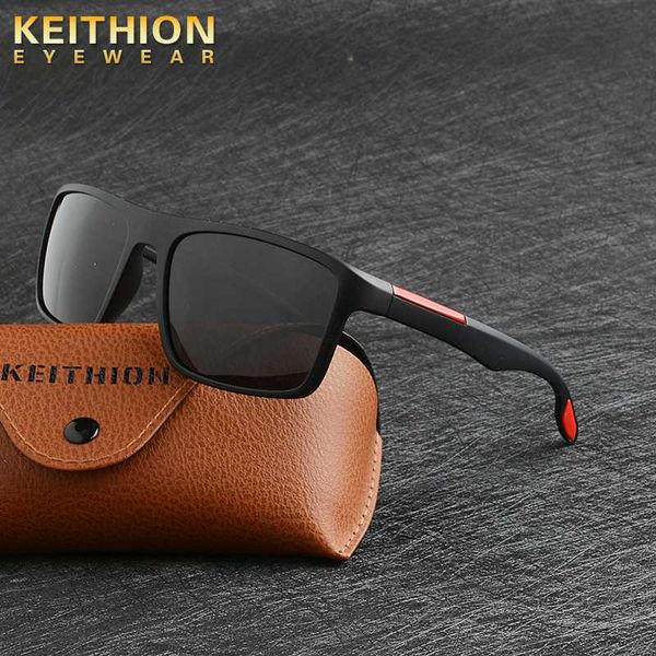

keithion fashion guy's sun glasses from polarized sunglasses men classic design all-fit mirror sunglass with, White;black