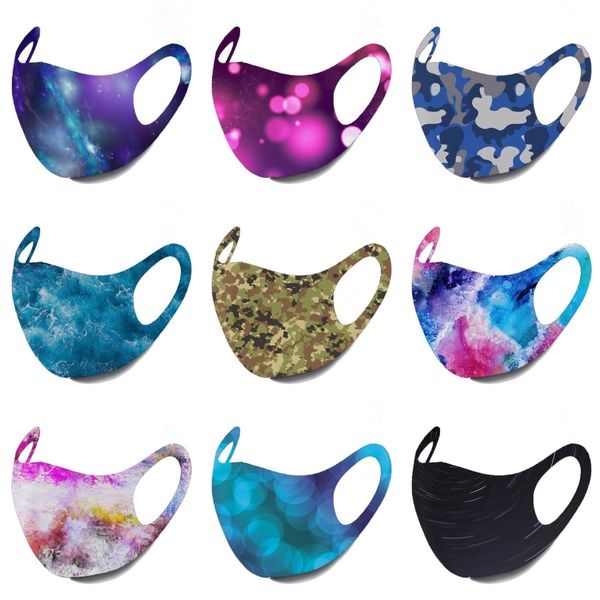 

x6pyn 2020 printed masks men and women fashion models personality cartoon sponge thin models be washed repeatedly breathable can riding d#19