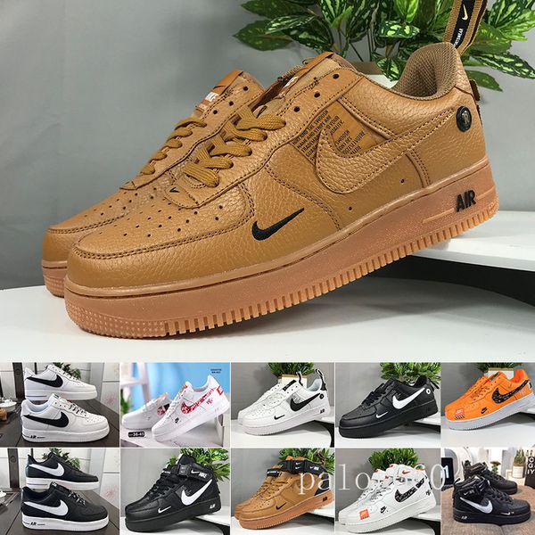

new 1 utility classic black white red dunk men women running shoes one sports skateboard high low cut wheat trainers sneakers size ggr-7