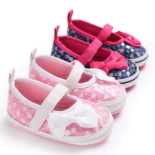 

2020 cute baby girls first walkers cotton cartoon mouse soft with pattern shading soft sole baby toddler prewalkers shoes