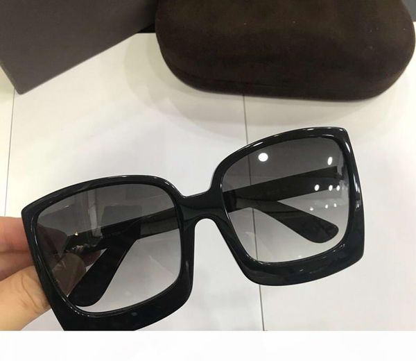 

0617 katrine 02 oversized sunglasses black grey gradient lens 60mm designer shads sunglasses glasses with case, White;black