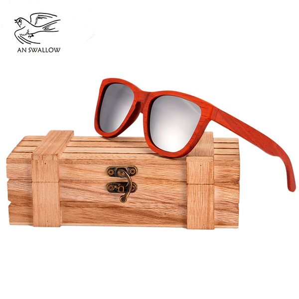 

fashion retro natural wooden polarized uv400 sun glasses for women fashion designer sunglasses women red sunglasses, White;black