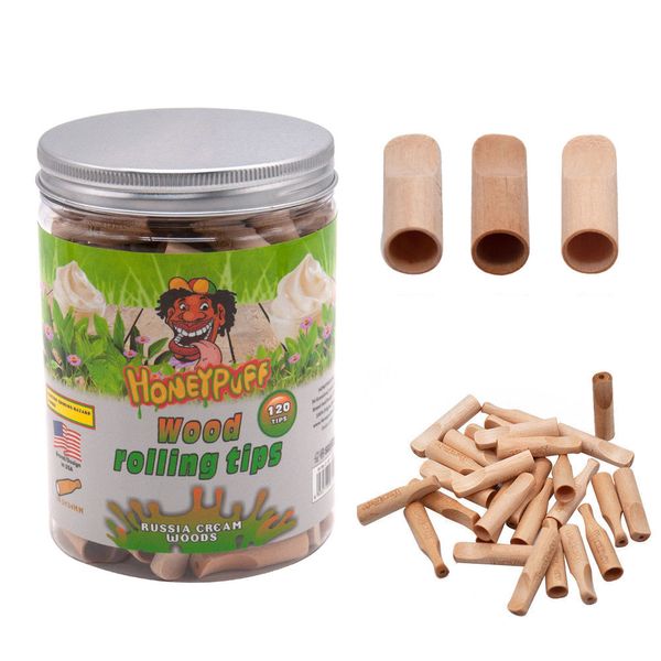 Vendita al dettaglio e all'ingrosso 6 tipi di bocchini in legno aromatizzati con filtro per bocchini da fumo in legno
