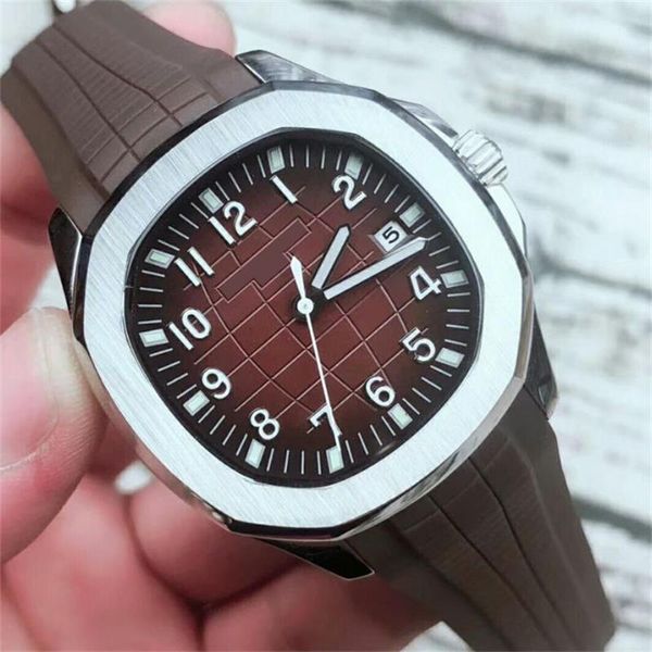 

wristwatches 5167 automatic movement stainless steels comfortable rubber strap original clasp mens watch luxury watches bdfli, Slivery;brown