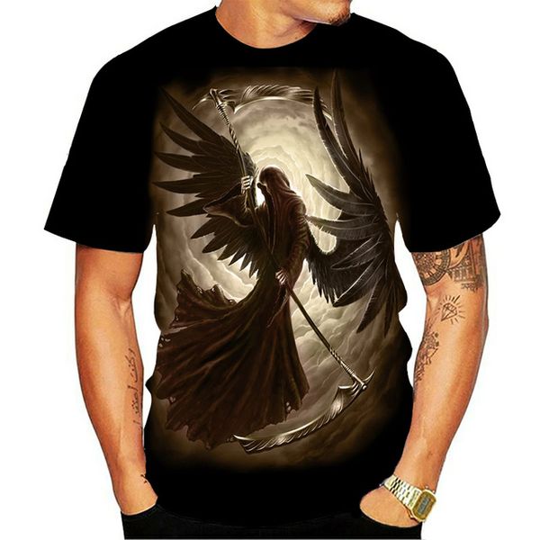 

horror skull sleeve compression punisher new short 3d print shirts hippie horror humor men clothing