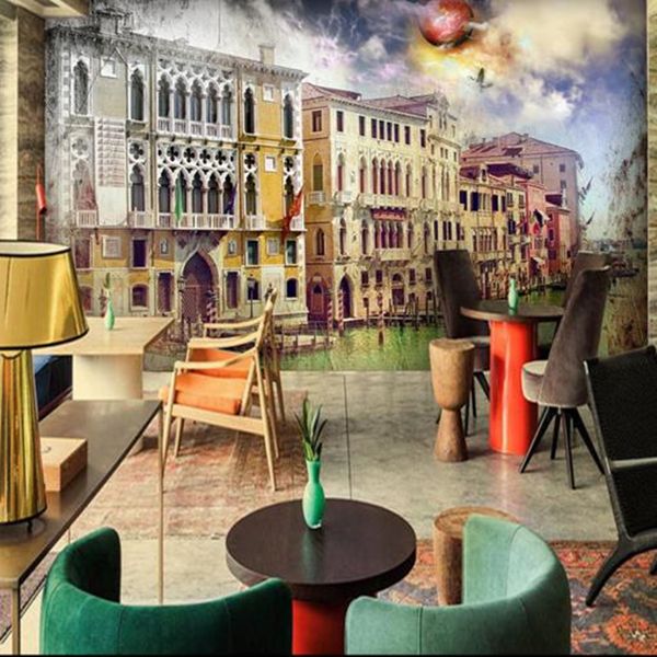 

custom hd p wallpaper abstract 3d wall murals gothic graffiti house architecture wall paper for coffee shop study home decor
