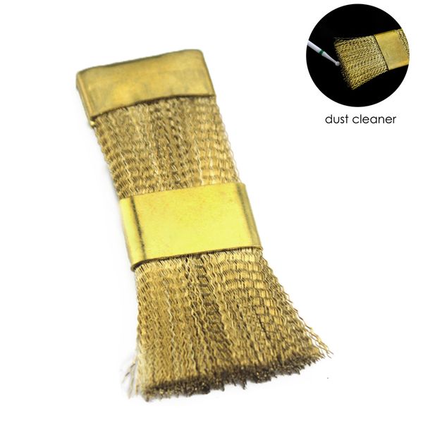 

1pc golden drill brusher cleaner clean brush portable for nail manicure brusher