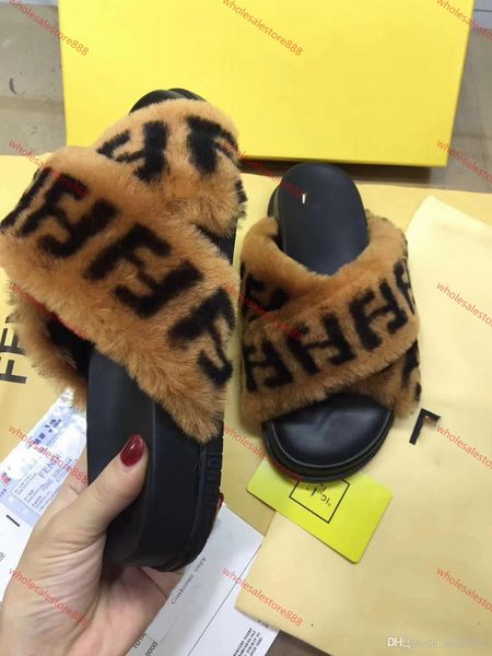 

2020 leadcat fenty rihanna shoes woman man's slippers indoor fashion sandals girls scuffs gray fur slides 2020, Black;red