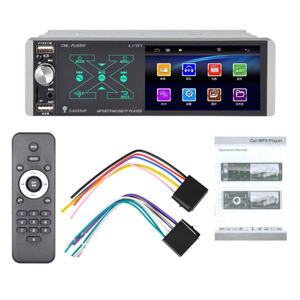 

4.1 inch car radio 1din contact screen multimedia mp5 player auto stereo bluetooth car dvd