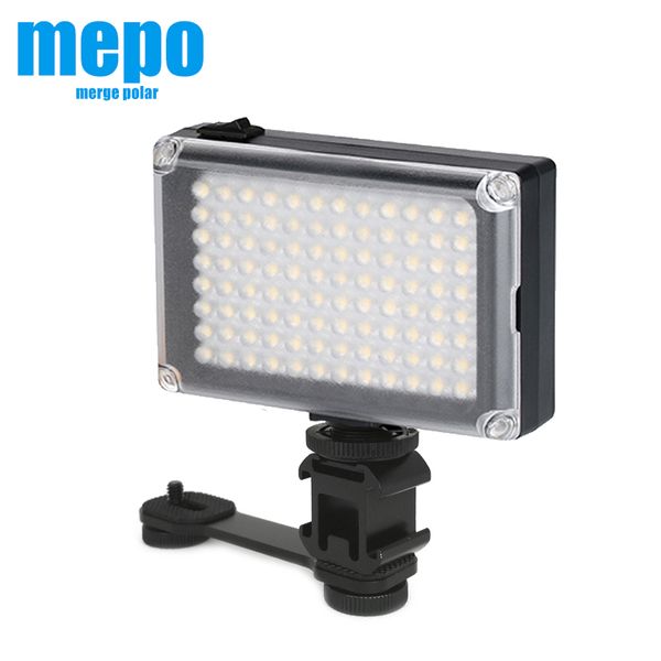 

flash heads 96 led pograhy video lamp for dslr camera shooting fill-in lights osmo handheld gimbal bi-color dimmable panel lighting