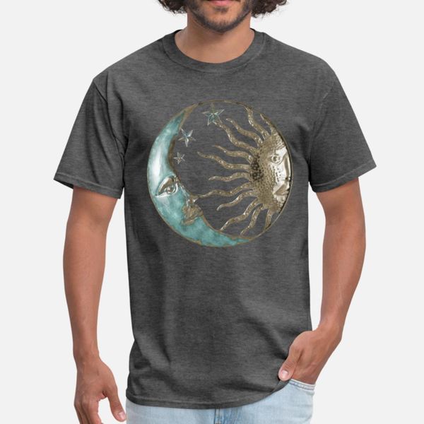 

moon and sun t shirt men cute cotton s-xxxl gents cute breathable spring standard shirt