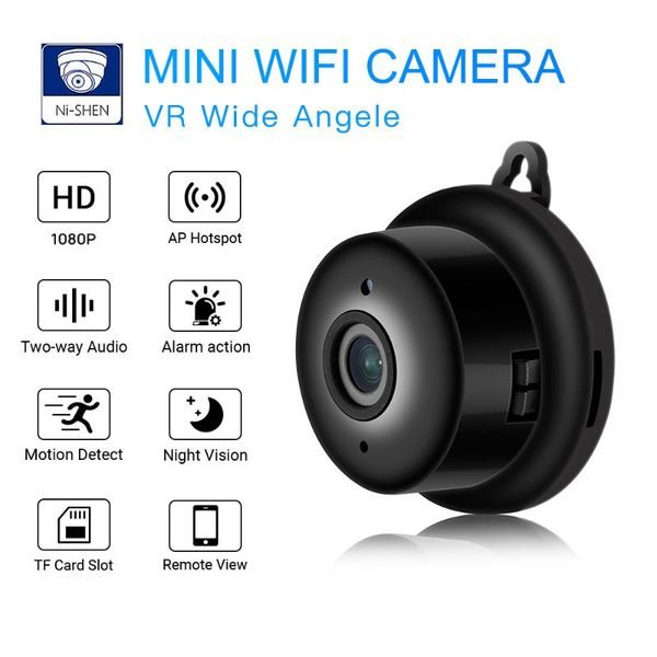 

mini wi-fi камера smart auto ir-cut ночного видения hd video motion sensor secret micro cam ip p2p security home surveillance веб-камера