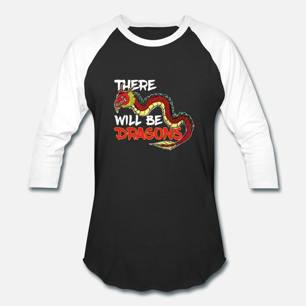 

there will be dragons t shirt men personalized tee shirt o neck letters loose authentic summer pattern shirt