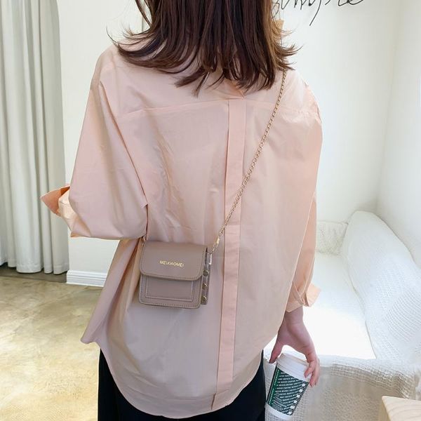

casual chain square small handbags fashion women handbag leather women solid flap mini pu leather shoulder bag female