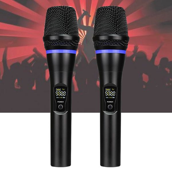 

bluetooth речь dual handheld dynamic с дисплеем wireless professional увч поющую церковь перезаряжаемых ктв микрофона набора