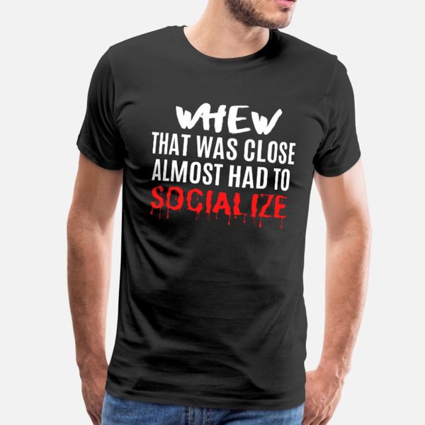 

retro funny quote saying anti social socialize t shirt men designer short sleeve s-3xl kawaii interesting funny casual summer style shirt
