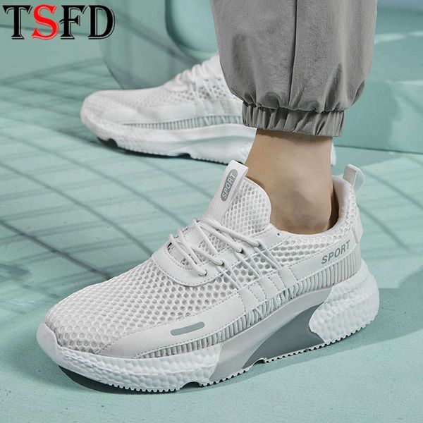 

lace-up sneakers man sport large size running shoes men lightweight white sneakers low mesh breathable men's sports shoe e6