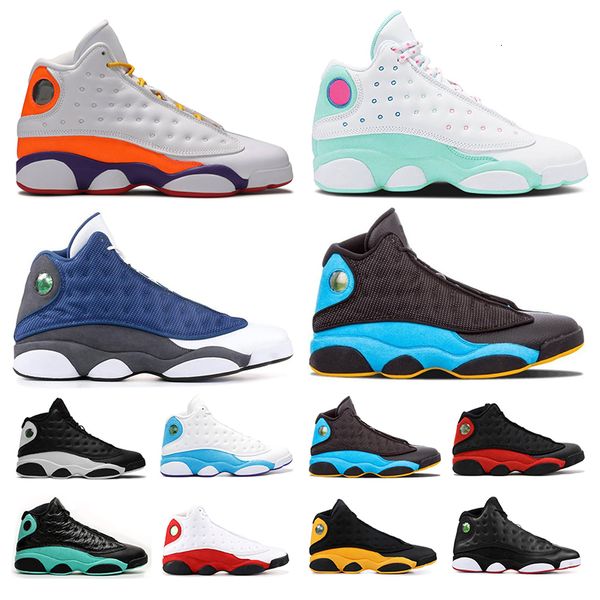 

jumpman 13s basketball shoes 13 men women sports sneakers 2020 luky green playground aurora green flint\rretro\rpinks, Black