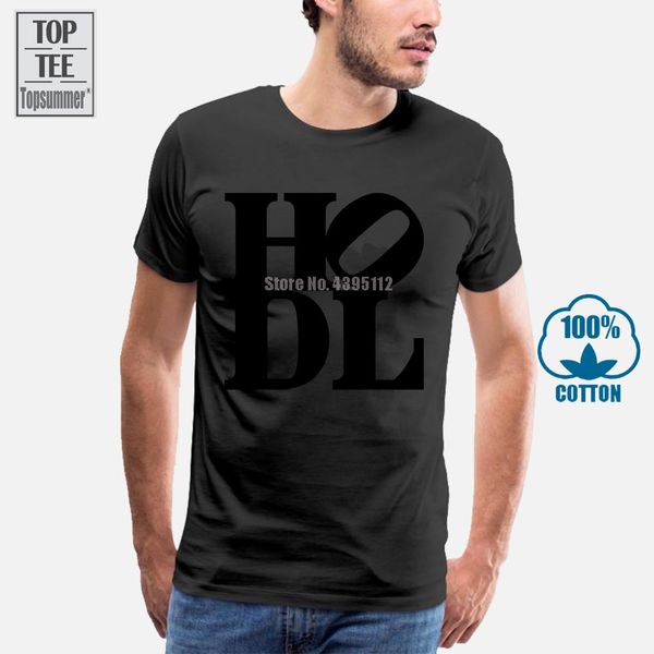 

hodl crypto slogan graphic logo bitcoin printed white cotton men t shirt men o neck tee shirt