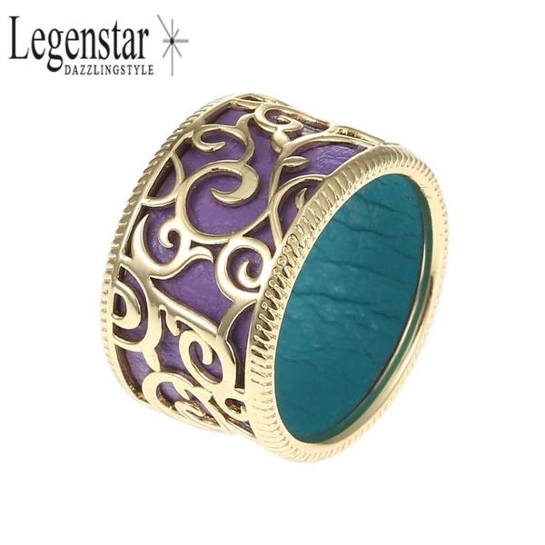 

legenstar rings for women diy wedding jewelry tree of life vintage reversible leather ring bijoux femme, Golden;silver