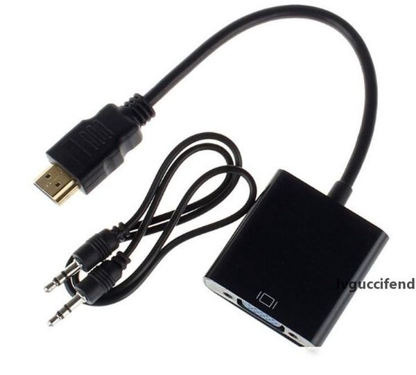 

new hdmi to vga data cable with audio cable video converter adapter for xbox 360 ps3 pc360 mq100