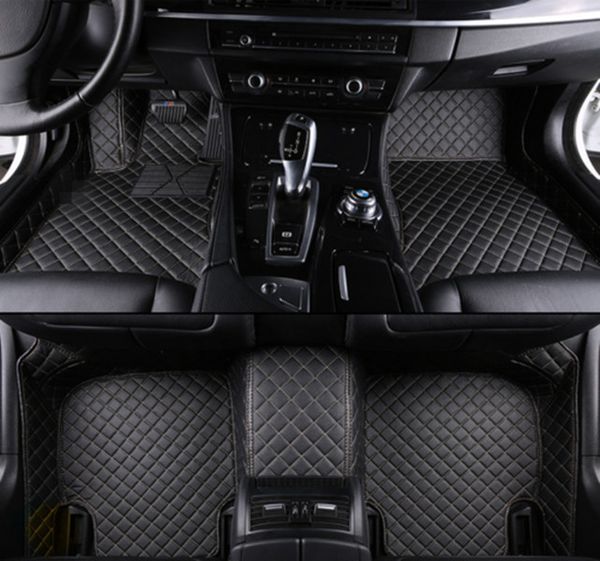 

for bmw 7 series 2005-2019 car foot pad luxury surround waterproof leather/**+
