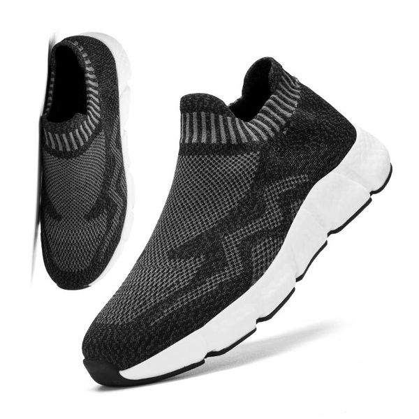 

damyuan men's casual shoes men's shoes size 46 footwear sneakers sport fashion footwear new fashion slip-on, Black