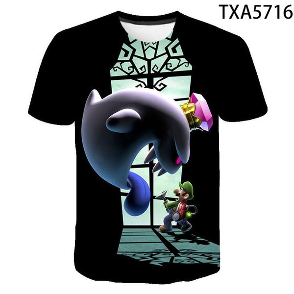 

boy girl luigis mansion cool 3d print shirts horror hippie harajuku men clothing