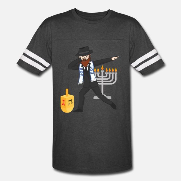 

dabbing rabbi dreidel menorah jewish holiday dab t shirt men printing cotton crew neck normal gift new fashion summer style standard shirt