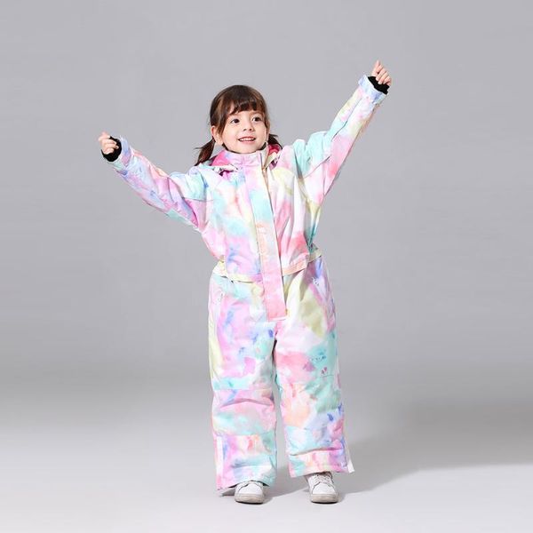 

brands kids ski suit for girls winter children colourful windproof waterproof super warm snow skiing and snowboarding clothes