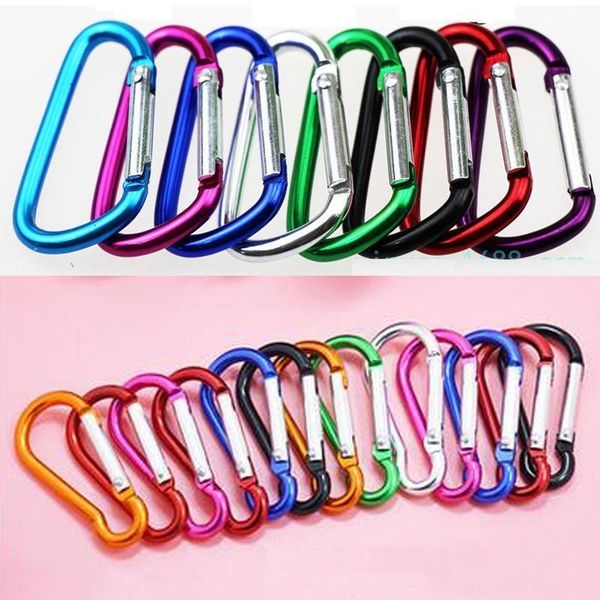 

carabiner outdoor aluminum shape sports keychains hook camp d clip 2.45g/3.1g/5.4g/8.6g/15g accessory snap ring hook hwjh ztxzr