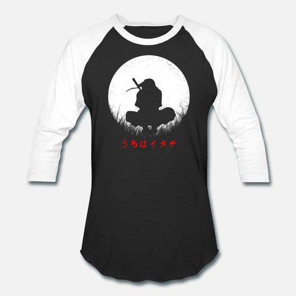 

itachi uchiha and moon t shirt men customized cotton o neck original fitness comical spring formal shirt
