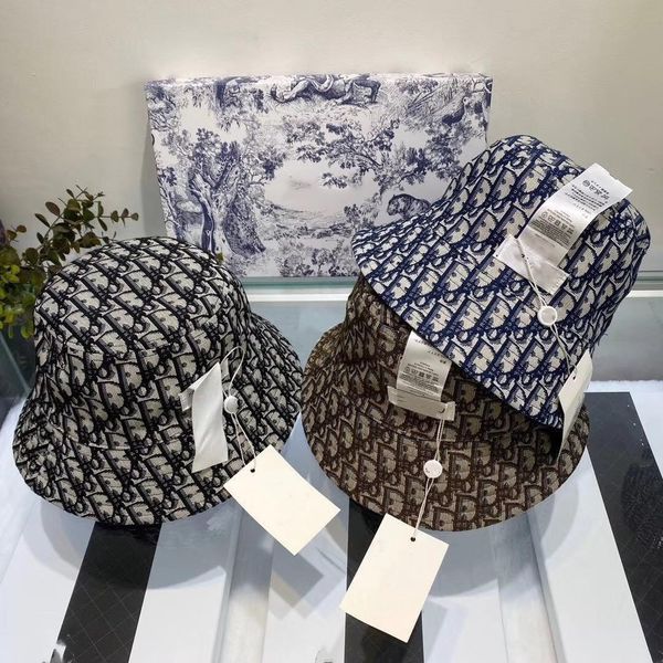 

luxury designer design classic fashion bucket fisherman hat foldable travel sunscreen sunshade large brimmed hat fashion street style hat fo, Blue;gray