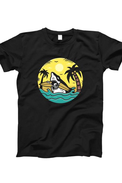 

new summer men's casual t shirts short fashion men skull surfing t-shirt for men