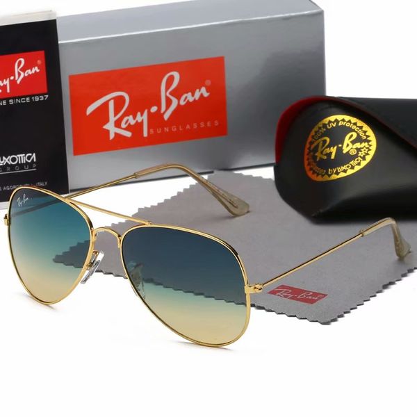 

brand designer sunglasses.luxury men and women driving sunglasses. uv400 6 colors optionals. model s3025 ray glasses, White;black