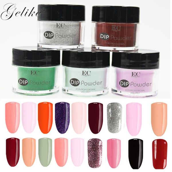 

gelike dip powder nail set colors pink french nude color nail powder manicure gel polish dip acrylic nails, Silver;gold