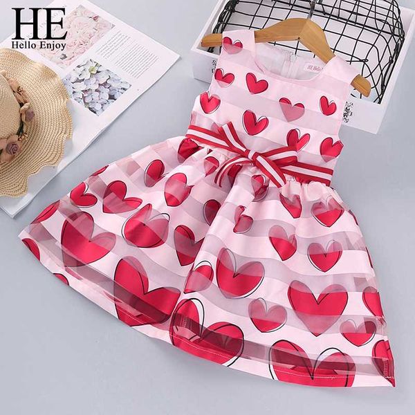 

he hello enjoy baby girls dresses summer 2020 wedding princess party dress tulle elegant children clothing toddler kids clothes, Red;yellow