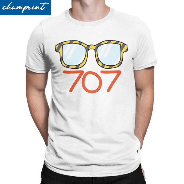 

707's glasses men's t shirt mystic messenger mm bg otome game vintage tees short sleeve t-shirts cotton plus size clothes