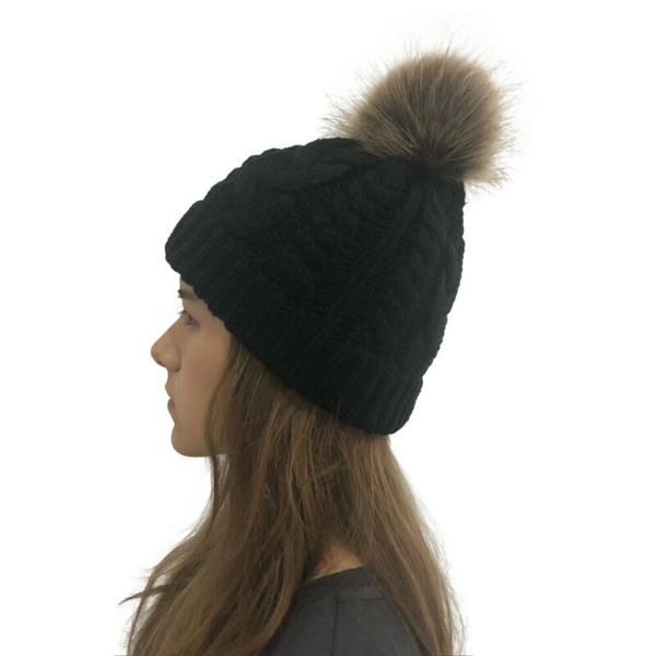 

new fashion women keep warm cozy knitted hat ladies solid color skull cap winter beanie hat multi-colors, Blue;gray