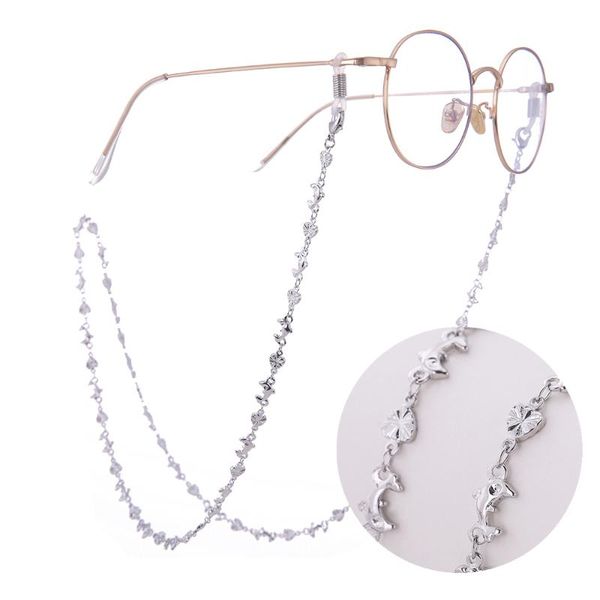 

fishhook women eyeglass chains gold and silver color metal sunglasses reading glasses rope anti-slip eyewear cord