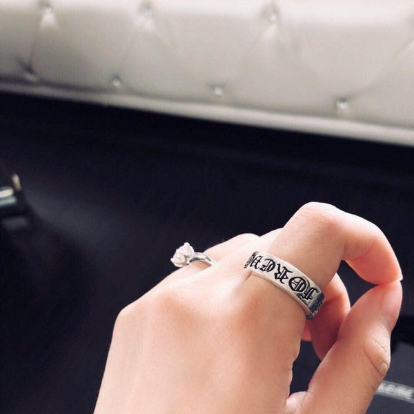 

popular fashion brand ch designer letter rings for lady design mens and women party wedding lovers gift luxury hip hop jewelry, Silver