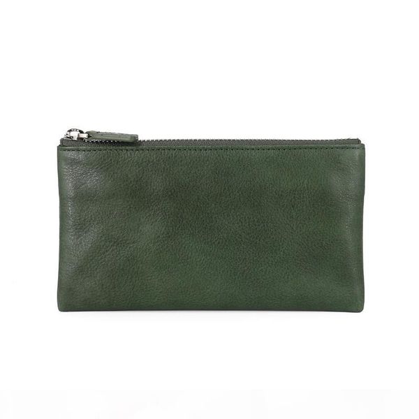 

2020 fashion genuine leather men wallet leisure women wallet leather purse for men card holders wallet c6137, Red;black