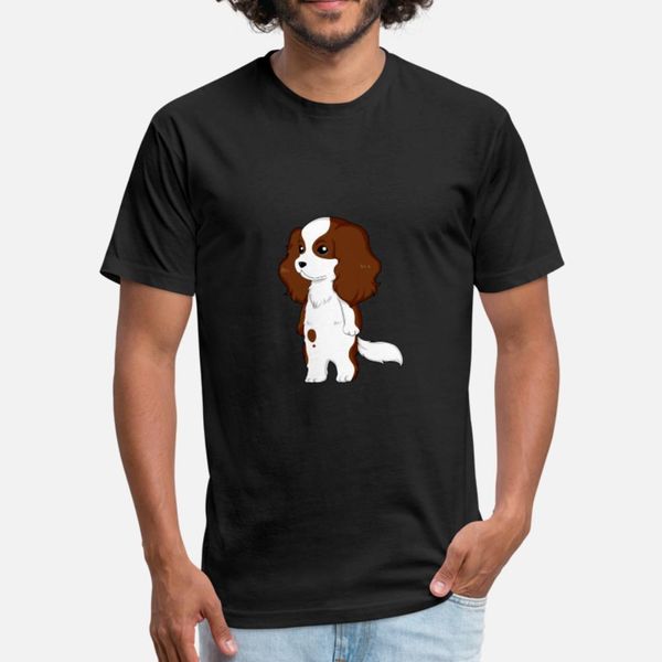 

cavalier king charles spaniel t shirt men print cotton euro size s-3xl pattern graphic authentic spring family shirt