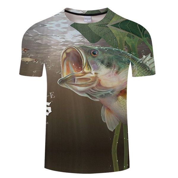 

modal fun fish print digital fishing asian 3d print shirts oversized hentai anime men clothing