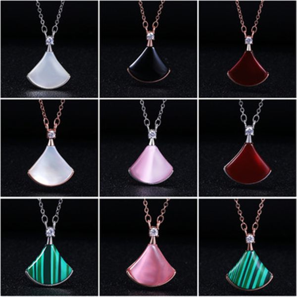 

never-fading alloy snake string decoration original necklace, classic micro-label, colorful gemstone birthday gift, Silver