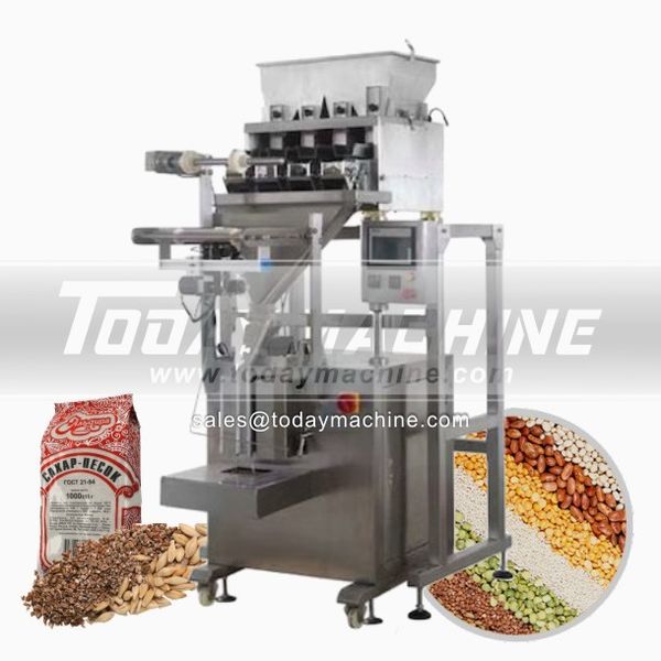 

automatic small granule sugar packing machine with linear weigher