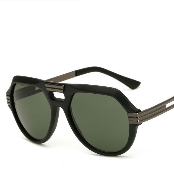 

sunglasses 2021 brand designer grau masculino pilot retro men luxury sun glasses vintage male hd gozluk, White;black