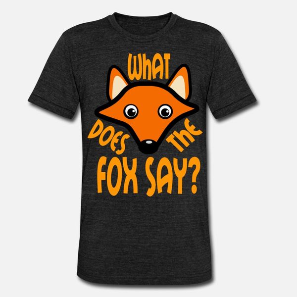 

what does the fox say t shirt men character short sleeve s-3xl pattern crazy comical spring vintage shirt
