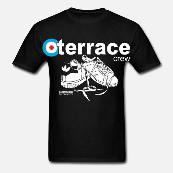 

2019 summer t-shirts for men clothes terrace 100% cotton hooligans footballer casual logo tee shirts